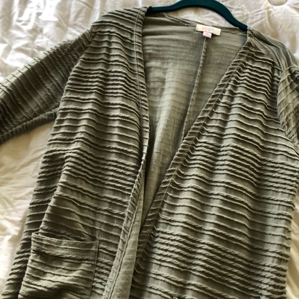 M Sarah grey ribbed